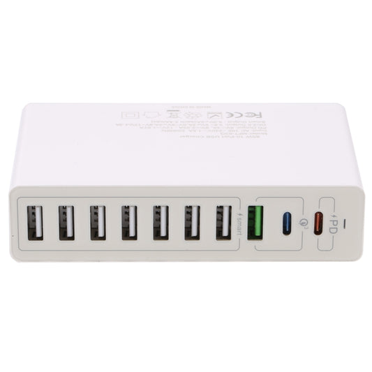 MFT-03Q 10 in 1 65W QC3.0 USB Smart Fast Charger, EU Plug(White) by buy2fix