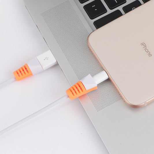 2 PCS Anti-break USB Charge Cable Winder Protective Case Protection Sleeve(Orange) by buy2fix