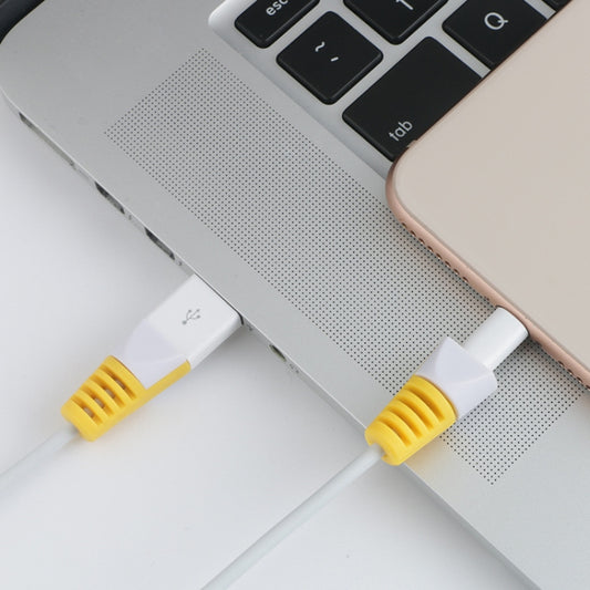 2 PCS Anti-break USB Charge Cable Winder Protective Case Protection Sleeve(Yellow) by buy2fix