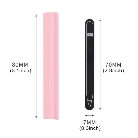 Magnetic Sleeve Silicone Holder Grip Set for Apple Pencil (Pink) by buy2fix