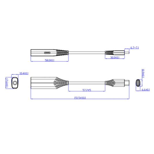 BY206 USB-C / Type-C Male to PD 60W USB-C / Type-C Charging + 3.5mm Audio Female Earphone Adapter (Green) by buy2fix