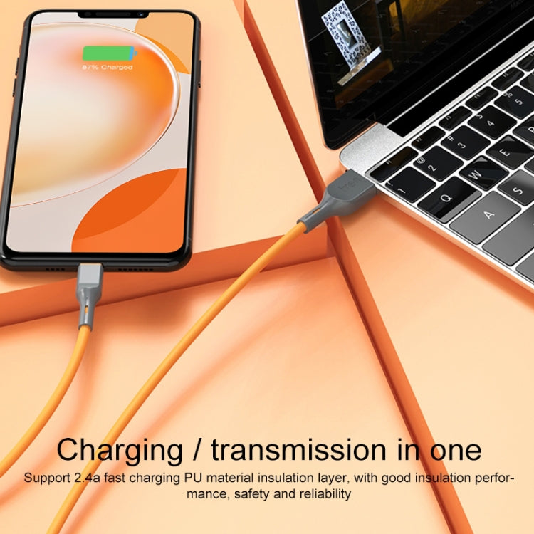 IVON CA78 2.4A Type-C / USB-C Fast Charging Data Cable, Length: 1m(Blue) by IVON