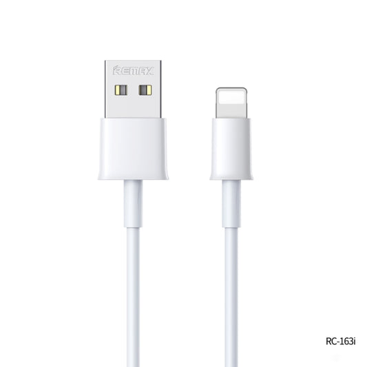 Remax RC-163i 2.1A 8 Pin Fast Charging Pro Data Cable, Length: 1m(White) by REMAX
