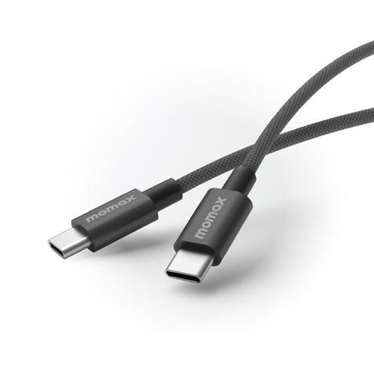 MOMAX DC30 1.5m USB-C / Type-C to USB-C / Type-C 60W Braided Data Sync Charge Cable (Black) by MOMAX