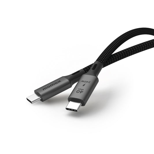 MOMAX DC39 1m USB4.0 USB-C / Type-C to USB-C / Type-C 240W Braided Data Sync Charge Cable by MOMAX