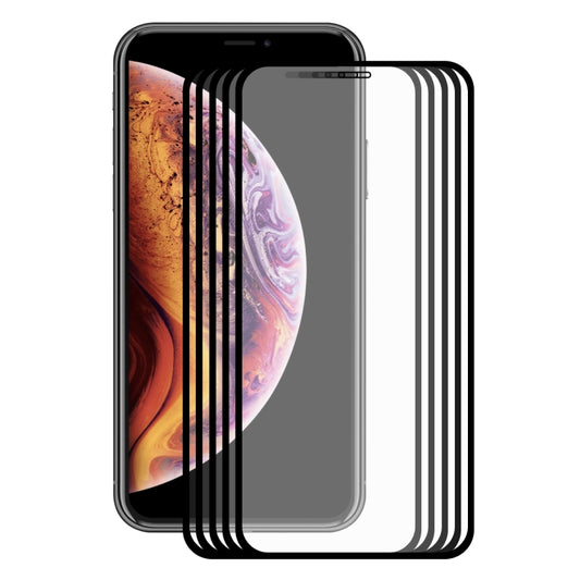 For iPhone XR ENKAY Hat-Prince 0.2mm 9H 2.5D Full Screen Tempered Glass Film(Black) - iPhone XR Tempered Glass by ENKAY | Online Shopping UK | buy2fix