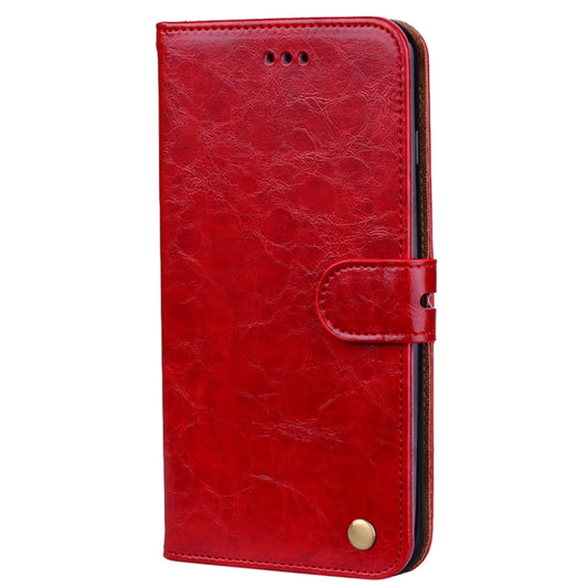For iPhone 8 Plus & 7 Plus Business Style Oil Wax Texture Horizontal Flip Leather Case with Holder & Card Slots & Wallet (Red) by buy2fix