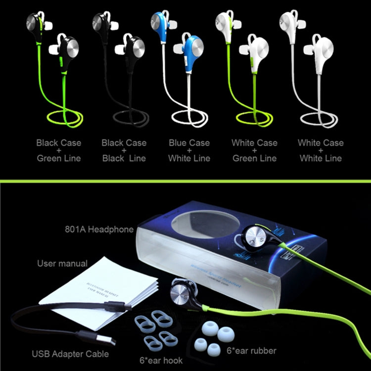 Universe IPX4 Waterproof Sports Wireless Bluetooth V4.1 Earphone Stereo Headset, For iPhone, Samsung, Huawei, Xiaomi, HTC and Other Smartphones by buy2fix
