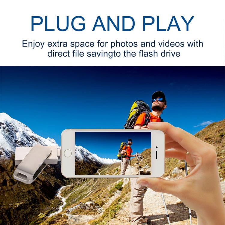 RQW-10G 2 in 1 USB 2.0 & 8 Pin 32GB Flash Drive, for iPhone & iPad & iPod & Most Android Smartphones & PC Computer by buy2fix