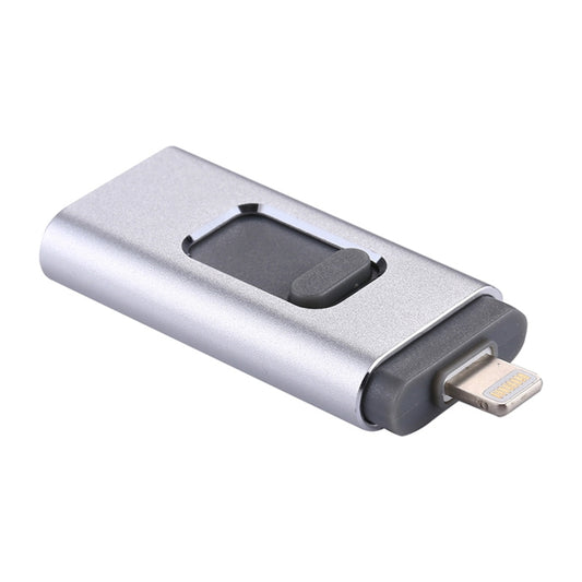 easyflash RQW-01B 3 in 1 USB 2.0 & 8 Pin & Micro USB 16GB Flash Drive(Silver) by buy2fix