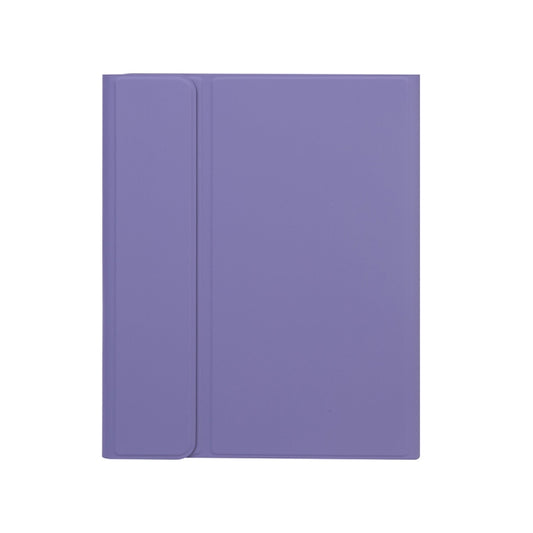 X-11BC Skin Plain Texture Detachable Bluetooth Keyboard Tablet Case for iPad Pro 11 inch 2020 / 2018, with Touchpad & Pen Slot(Light Purple) by buy2fix