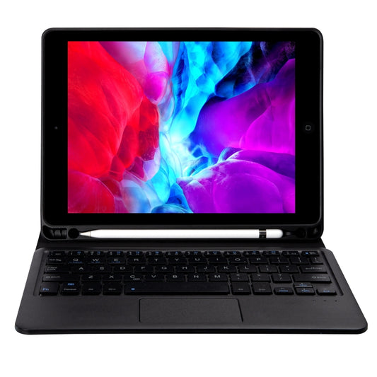 YT11B-A Detachable Candy Color Bluetooth Keyboard Leather Tablet Case with Touch Pad & Pen Slot & Holder for iPad Pro 11 2022 / 2021 / Air 5 / Air 4 (Black) by buy2fix