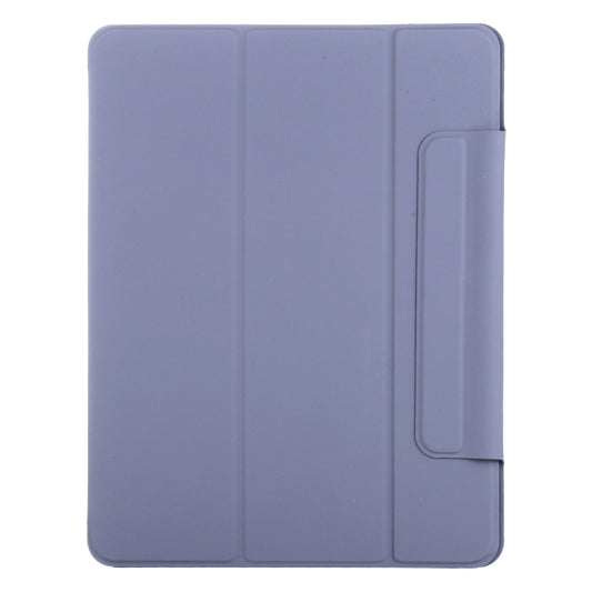 For iPad Air 13 2024 / 2025 / Pro 12.9 2020 Double-sided Magnetic Flip PU Leather Tablet Case With Holder & Sleep / Wake-up Function(Purple) by buy2fix
