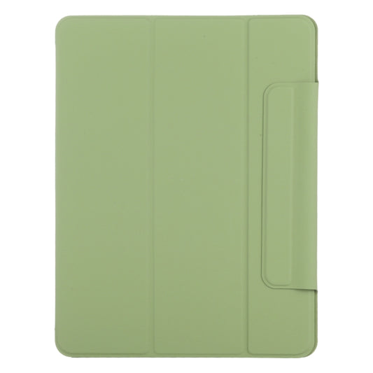 For iPad Air 13 2024 / 2025 / Pro 12.9 2020 Double-sided Magnetic Flip PU Leather Tablet Case With Holder & Sleep / Wake-up Function(Grass Green) by buy2fix