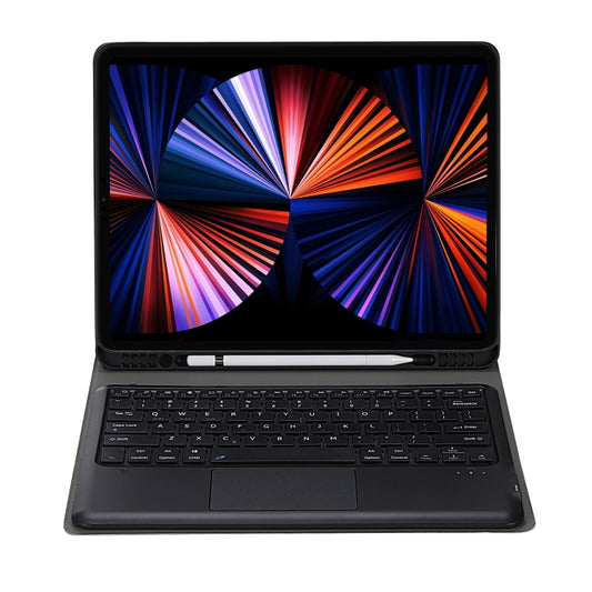 A12B-A Ultra-thin ABS Detachable Bluetooth Keyboard Tablet Case with Touchpad & Pen Slot & Holder for iPad Air 13 2024 / 2025 / Pro 12.9 2021 (Gold) by buy2fix