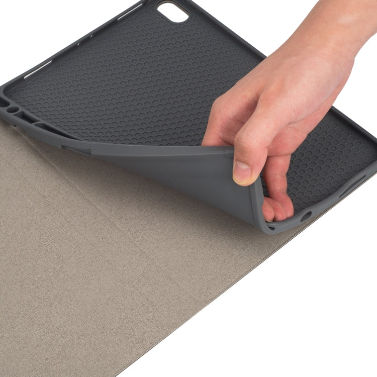 RK11 For iPad Pro 11 inch Silk Texture Detachable Plastic Bluetooth Keyboard Leather Tablet Case with Pen Slot & Stand Function(Black) by buy2fix