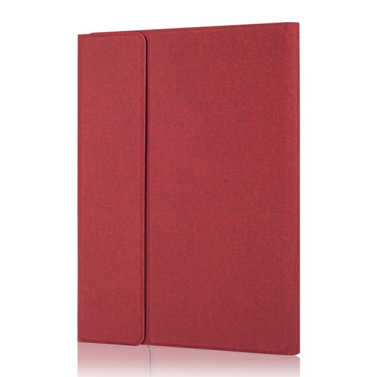 RK11 For iPad Pro 11 inch Silk Texture Detachable Plastic Bluetooth Keyboard Leather Tablet Case with Pen Slot & Stand Function(Red) by buy2fix