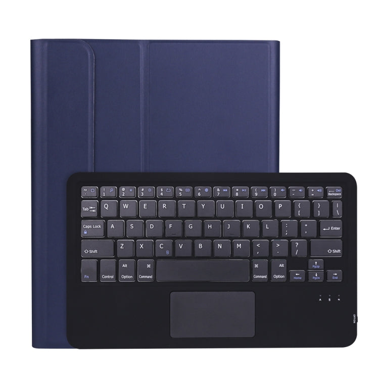 A11B-A 2020 Ultra-thin ABS Detachable Bluetooth Keyboard Tablet Case for iPad Pro 11 2022 / 2021 / Air4 / Air5, with Touchpad & Pen Slot & Holder (Dark Blue) by buy2fix