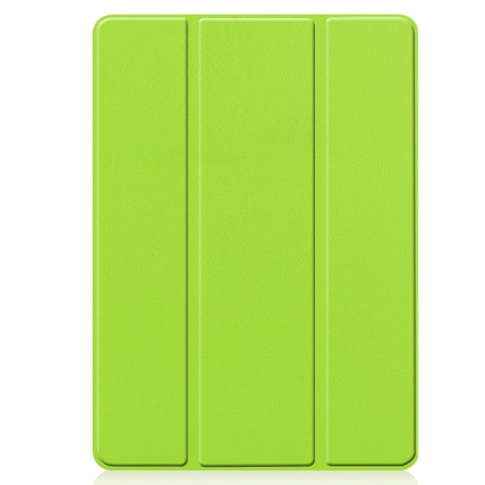 For iPad 10.2 2021 / 2020 / 2019 Custer Texture Horizontal Flip Smart TPU Leather Case with Sleep / Wake-up Function & Three-folding Holder & Pen Slot(Green) - iPad 10.2 Cases by buy2fix | Online Shopping UK | buy2fix
