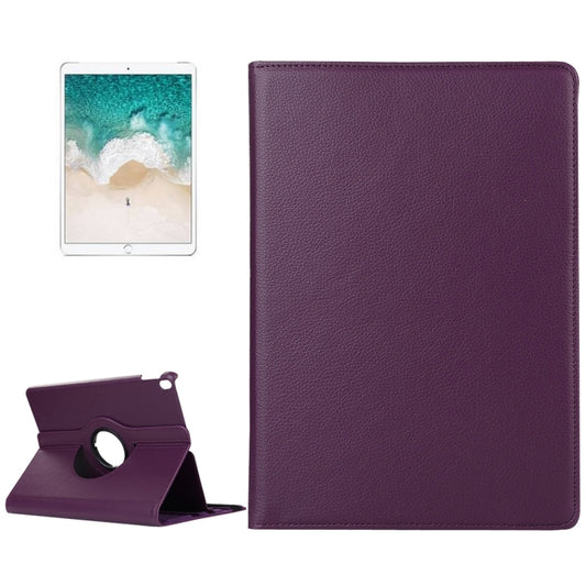 Litchi Texture 360 Degree Spin Multi-function Horizontal Flip Leather Protective Case with Holder for iPad Pro 10.5 inch / iPad Air (2019) (Purple) - iPad Pro 10.5 inch Cases by buy2fix | Online Shopping UK | buy2fix
