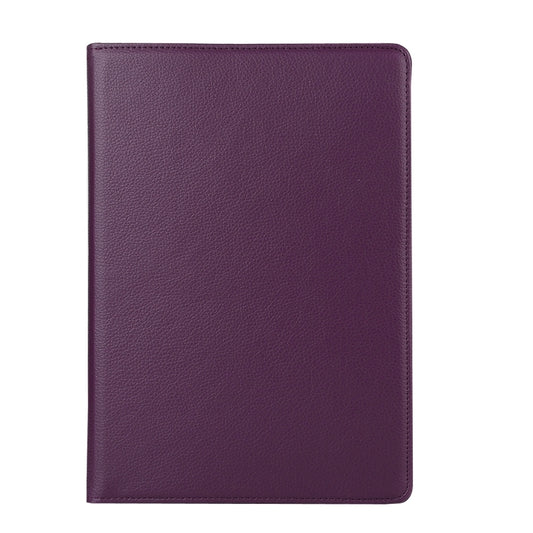 Litchi Texture 360 Degree Spin Multi-function Horizontal Flip Leather Protective Case with Holder for iPad Pro 10.5 inch / iPad Air (2019) (Purple) by buy2fix