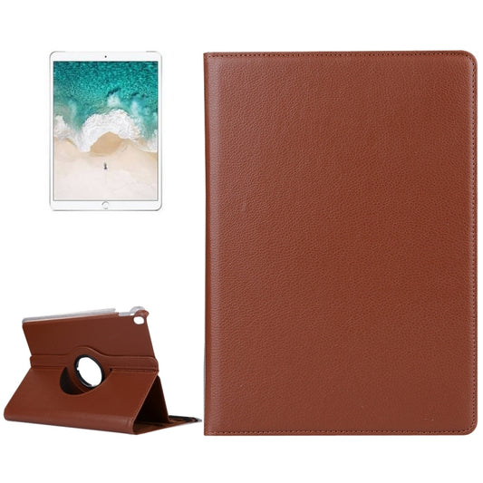 Litchi Texture 360 Degree Spin Multi-function Horizontal Flip Leather Protective Case with Holder for iPad Pro 10.5 inch / iPad Air (2019) (Brown) - iPad Pro 10.5 inch Cases by buy2fix | Online Shopping UK | buy2fix