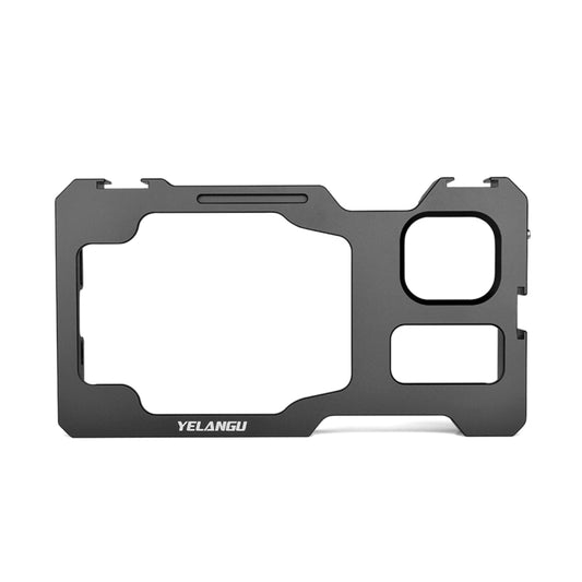For iPhone 11 Pro Max YELANGU C23 Video Camera Cage Stabilizer with PC Case (Black) - iPhone 11 Pro Max Cases by YELANGU | Online Shopping UK | buy2fix