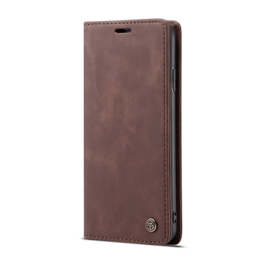 For iPhone XR CaseMe-013 Multifunctional Retro Frosted Horizontal Flip Leather Case with Card Slot & Holder & Wallet(Coffee) by CaseMe