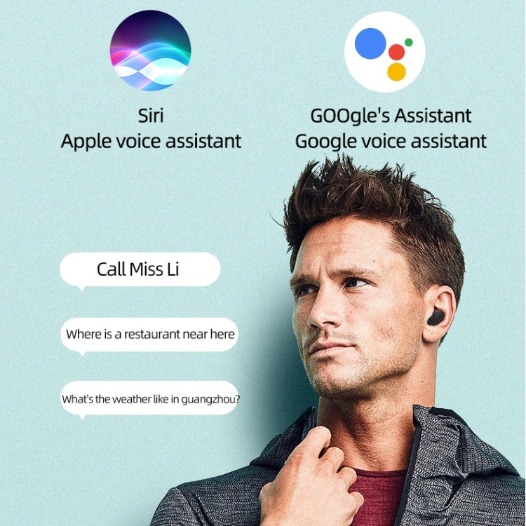 A6S IPX4 Waterproof Bluetooth 5.0 Wireless Bluetooth Earphone with Charging Box, Support for HD Calls & Siri & IOS Power Display (Green) - Bluetooth Earphone by buy2fix | Online Shopping UK | buy2fix