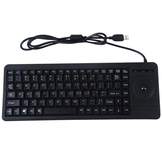 DS-8900 USB Interface Prevent Water Splashing Laser Engraving Character One-piece Wired Trackball Keyboard, Length: 1.5m by buy2fix