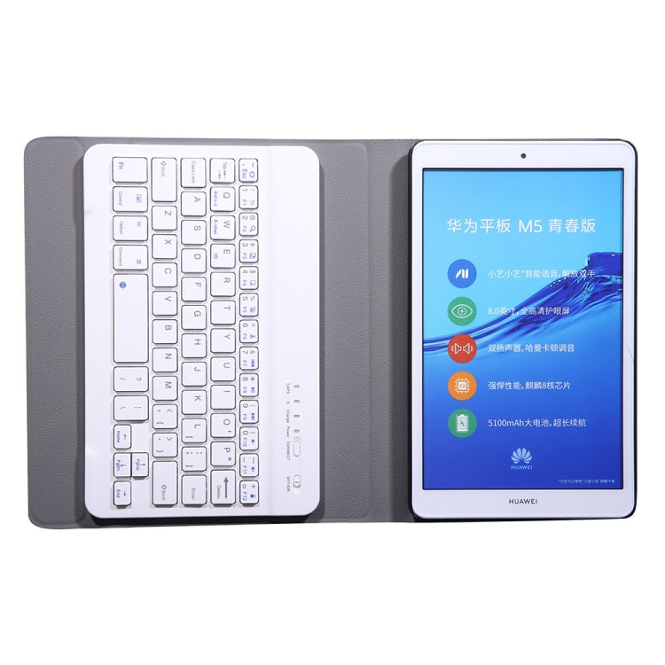 A0M5 Detachable Bluetooth Keyboard + Ultrathin Horizontal Flip Leather Tablet Case for Huawei MediaPad M5 & Honor Tab 5 8 inch, with Holder(Rose Gold) by buy2fix