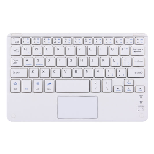 Bluetooth Wireless Keyboard with Touch Panel, Compatible with All Android & Windows 10 inch Tablets with Bluetooth Functions (White) by buy2fix