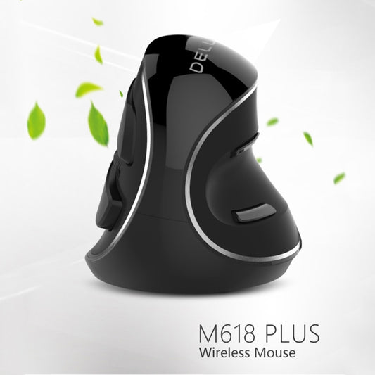 DELUX M618 Plus 2.4G 1600DPI Wireless Portable Vertical Ergonomic Mouse by DELUX