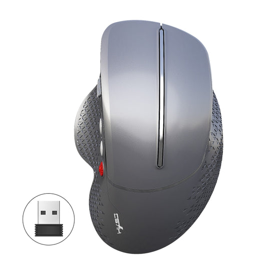 HXSJ T32 Ergonomic Design 2.4G Wireless Vertical Mouse(Silver) - Wireless Mice by HXSJ | Online Shopping UK | buy2fix