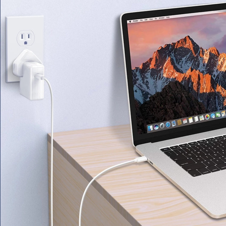 87W USB-C / Type-C Power Adapter with 2m USB Type-C Male to USB Type-C Male Charging Cable, For iPhone, Galaxy, Huawei, Xiaomi, LG, HTC and Other Smart Phones, Rechargeable Devices by buy2fix