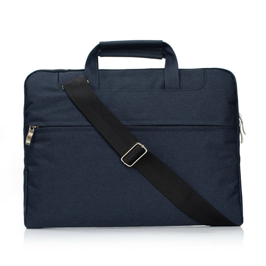 Portable One Shoulder Handheld Zipper Laptop Bag, For 11.6 inch and Below Macbook, Samsung, Lenovo, Sony, DELL Alienware, CHUWI, ASUS, HP (Dark Blue) by buy2fix