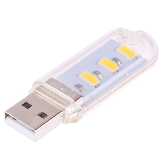 3 LEDs 5730 SMD USB LED Book Light Portable Night Lamp(Warm White) by buy2fix