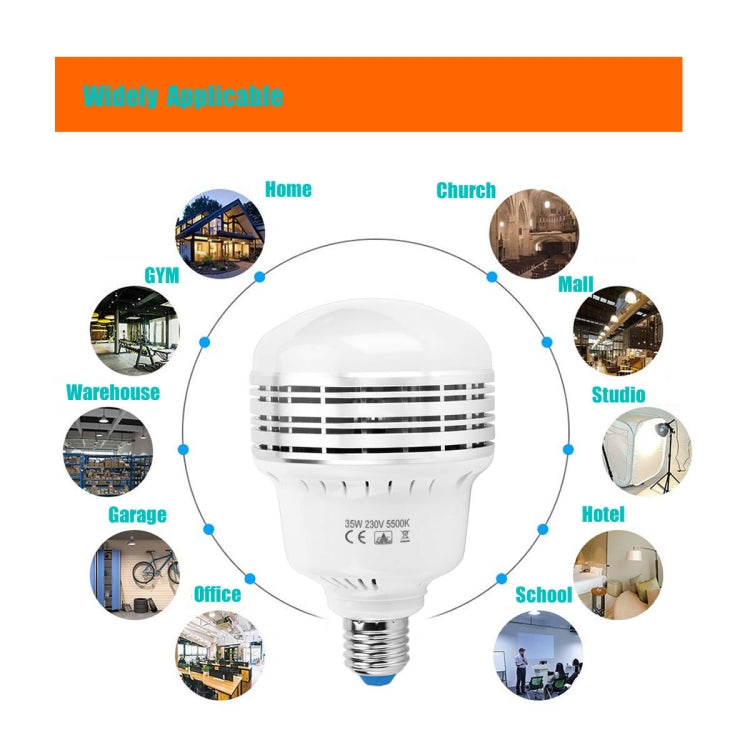 MANTOO PGL35 35W 120V 5500K 3900LM LED Light Bulb for Photography Lighting by MANTOO