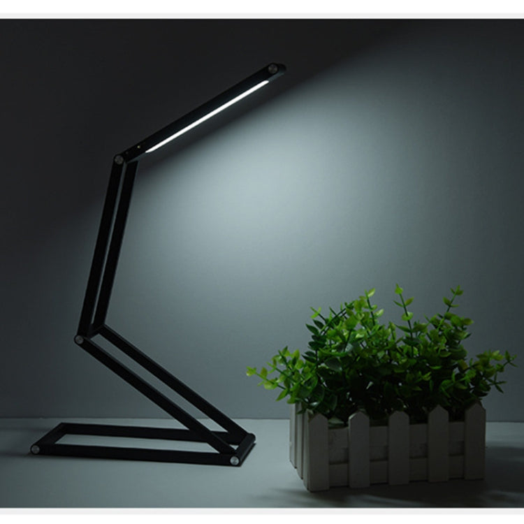 LED Desk Lamp 3W Folding Adjust USB Charging Eye Protection Table Lamp(Black) by Fonkin
