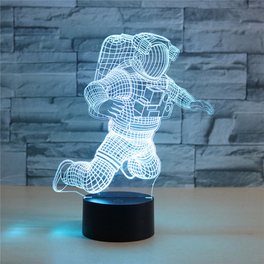 Astronaut Shape 3D Colorful LED Vision Light Table Lamp, Crack Touch Version by buy2fix