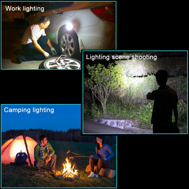 PR5W-1 5W COB+1W F8 IP43 Waterproof White Light LED Torch Work Light , 400 LM Multi-function USB Charging Portable Emergency Work Stand Light with Magnetic & 360 Degrees Swivel Hook(Red) by buy2fix