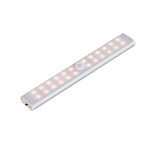2W 24 LEDs Warm White Wide Screen Intelligent Human Body Sensor Light LED Corridor Cabinet Light, USB Charging Version by buy2fix