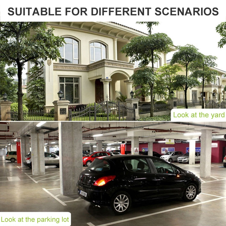 20W LED Smart Sensor Outdoor Floodlight with 1080P Security Camera, 4000K White Light (White) by buy2fix