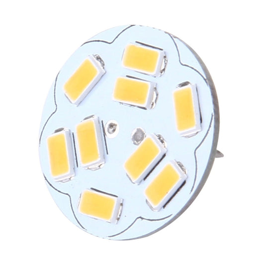 G4 4W, Warm White , 200LM 9 LED SMD 5730 Round Decorative Light for Indoor / Outdoor Decoration, DC 12V, Back Pins by buy2fix