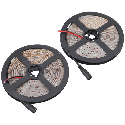 2pcs Bare Board 2835 SMD Dimmable White Light / Warm Light LED Rope Light, 60 LED/m, Length: 5m, 12V 2A 100-240V(UK Plug) by buy2fix