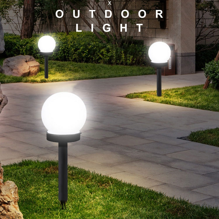 2pcs Light-controlled Bulb-shaped Lawn Light Outdoor Garden Light LED Solar Light by buy2fix