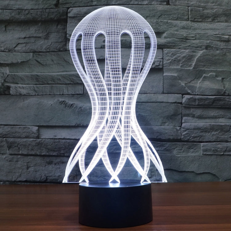 Acaleph Style 3D Touch Switch Control LED Light , 7 Color Discoloration Creative Visual Stereo Lamp Desk Lamp Night Light by buy2fix