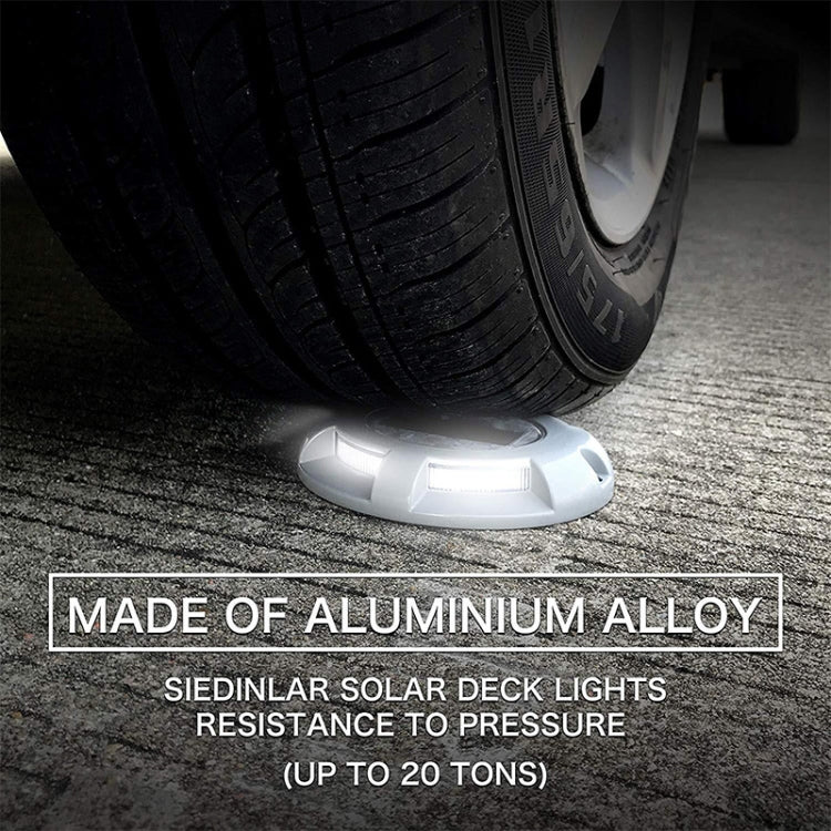 4 PCS LED Solar Powered Embedded Ground Lamp IP68 Waterproof Outdoor Garden Lawn Lamp (Grey) by buy2fix