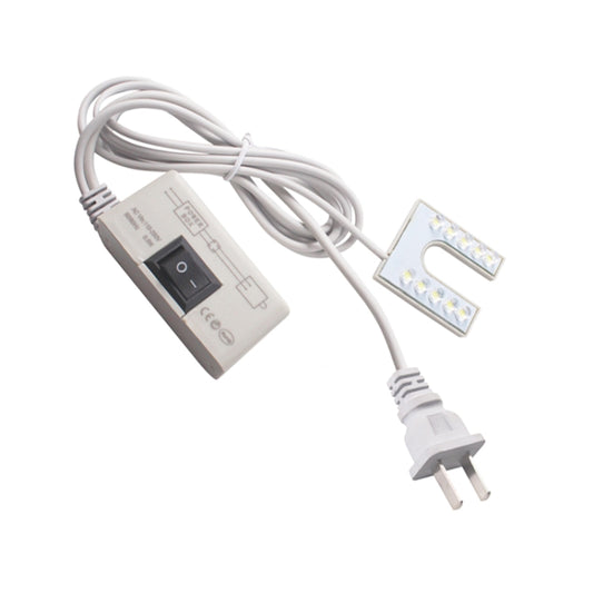 10 LEDs Sewing Machine Lamp U-shaped Highlight Magnet Working Energy-saving Lamp (US Plug) by buy2fix