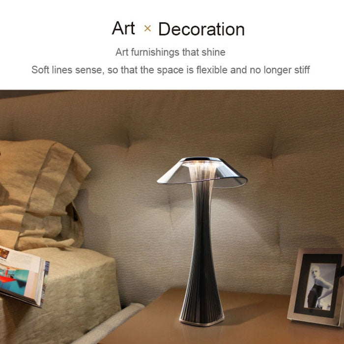 Small Waist USB Charging Students Learn Eye Protection LED Table Lamp(Grey) by buy2fix